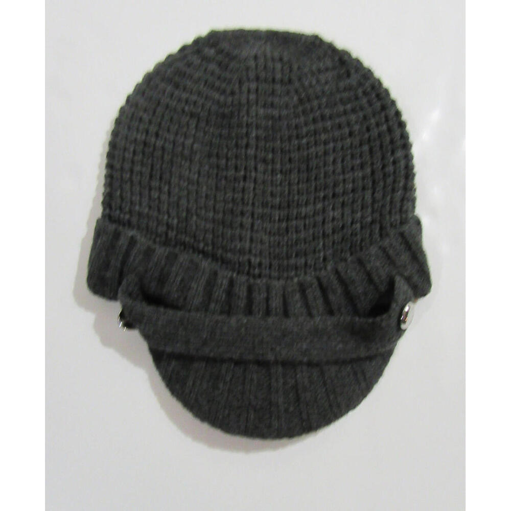 Michael Kors Newsboy Hat Knit Derby Grey Nwot